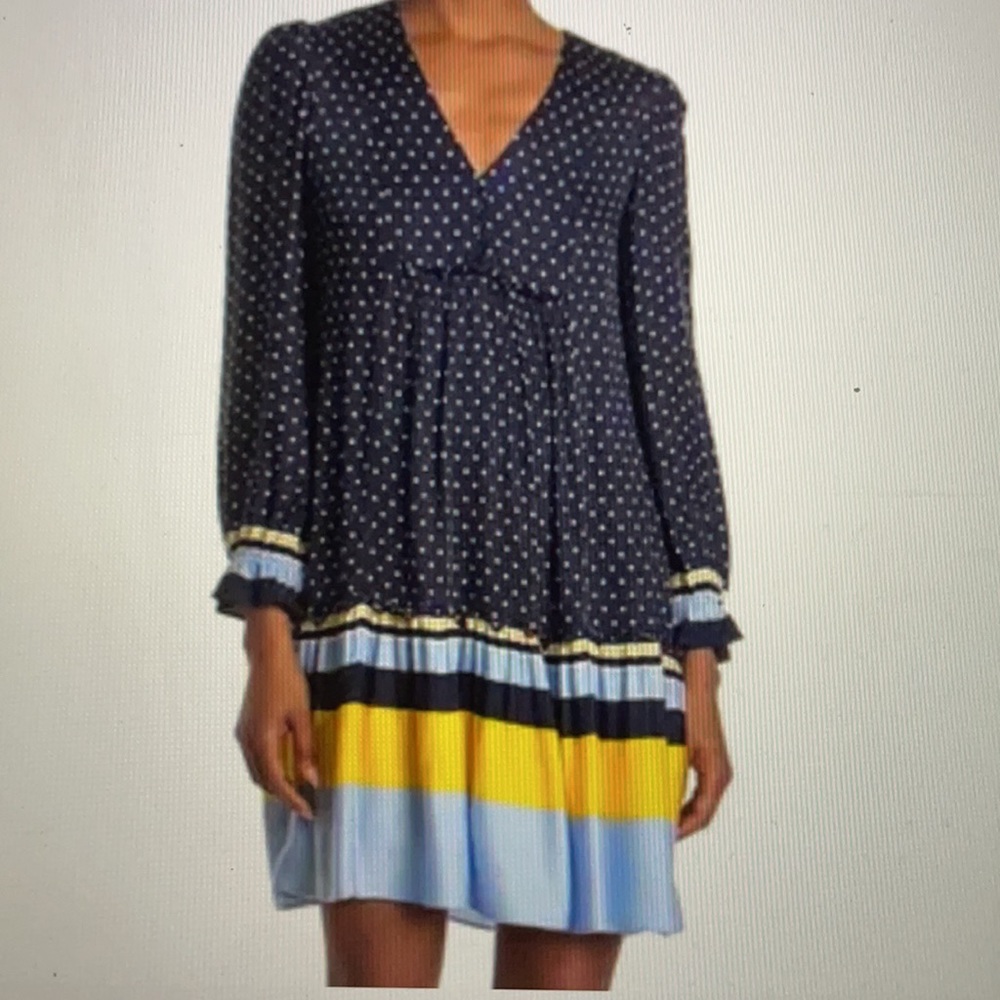 ❌SOLD❌ NWT Taylor Mix Print Mini A-Line Swing Dress Size 12 - Picture 2 of 10